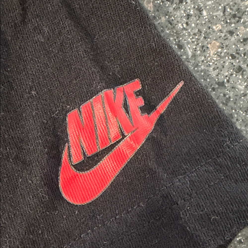Nike Kids Black Tee with Red Camo Logo - Picture 2 of 3